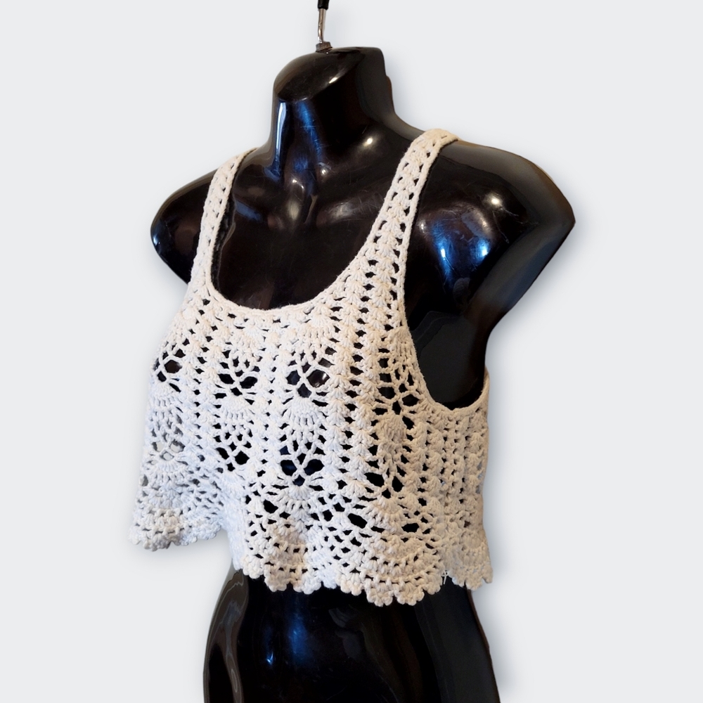 🛍️𝔻𝕀𝕍𝕀𝔻𝔼𝔻 - ℂ𝕣𝕠𝕔𝕙𝕖𝕥 ℂ𝕣𝕠𝕡 𝕋𝕠𝕡 - Picture 3 of 8